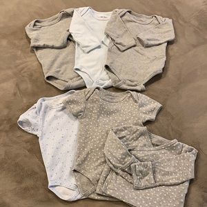 Lot of 6 Saks Fifth Avenue Onesies